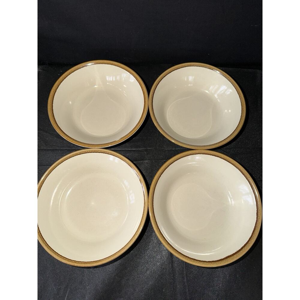 Vintage Stonecrest Andre Ponche Bowls Set 4 Hand Painted Korea